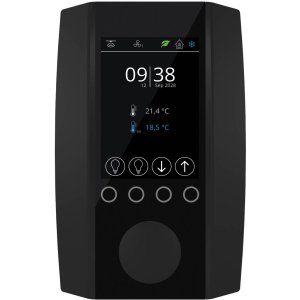 NOVOS 7 czarny temp KNX